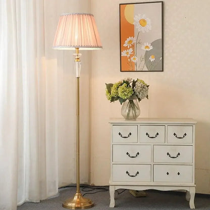 DecorBites™ Crystal Floor Lamp - European Retro Living Room & Bedroom Stand Light