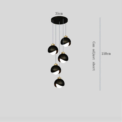 DecorBites™ Pendant Lamp Glass Ball LED Chandelier