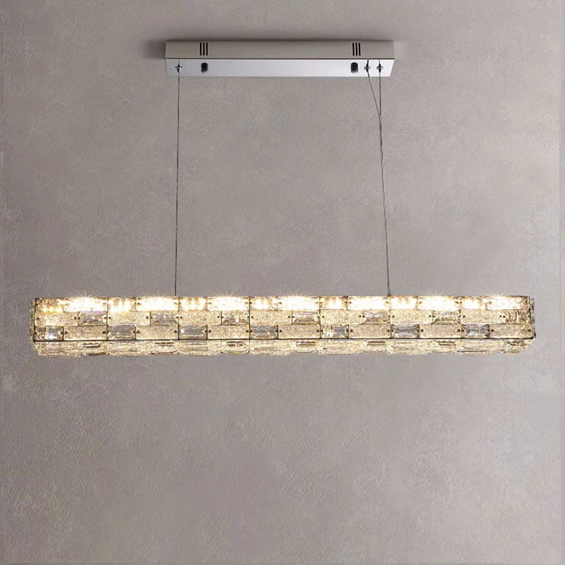 Gold Crystal Ring Chandelier 3-Tier D100cm