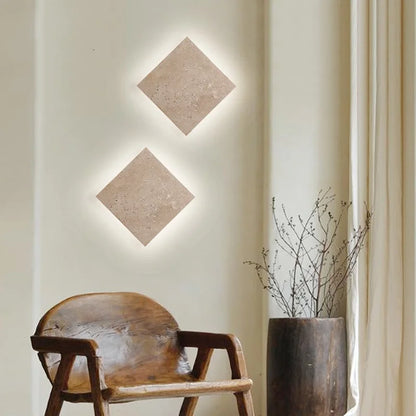 DecorBites™ LED Wall Lamp Sconce Yellow Travertine Waterproof Stair Light