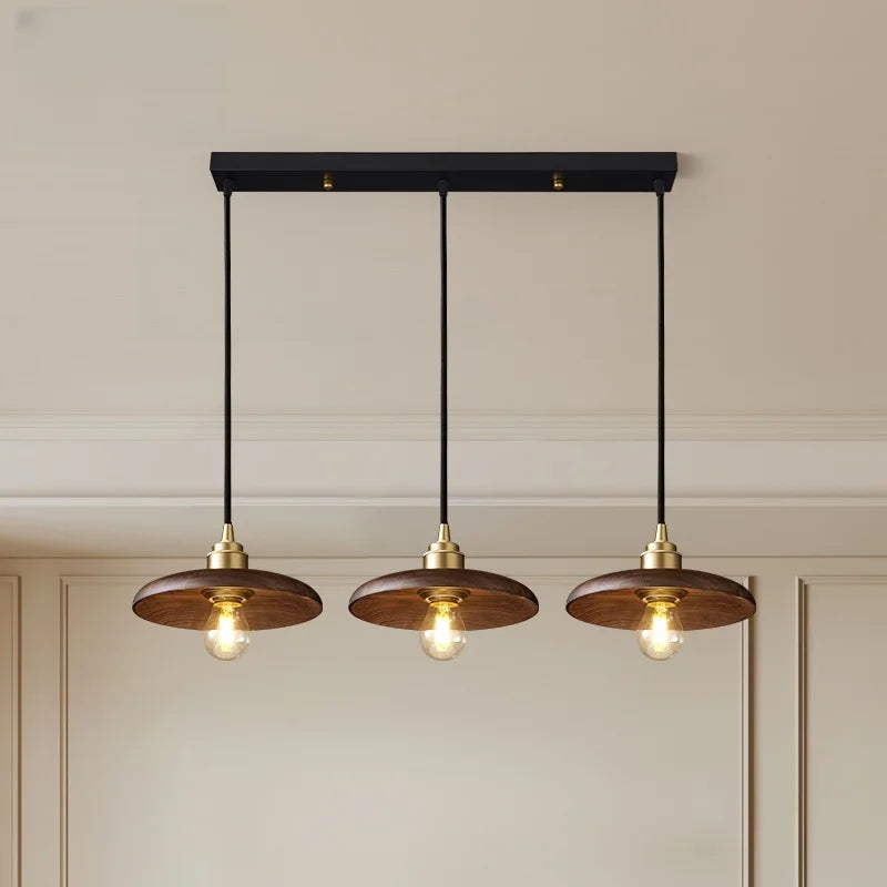 Vintage Wood Pendant Light