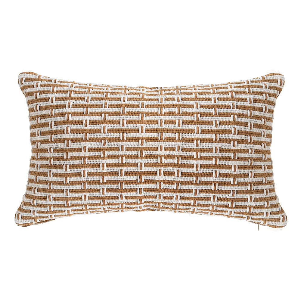 DecorBites™ Cotton Woven Texture Cushion Cover for Home Sofa Bed Living Room