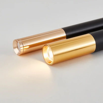 Black Aluminum Cylinder Dimmable LED Pendant Light