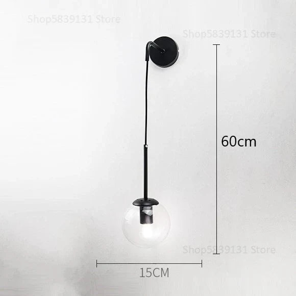 DecorBites™ Glass Ball Wall Lamp - Nordic Retro LED Lighting Fixture