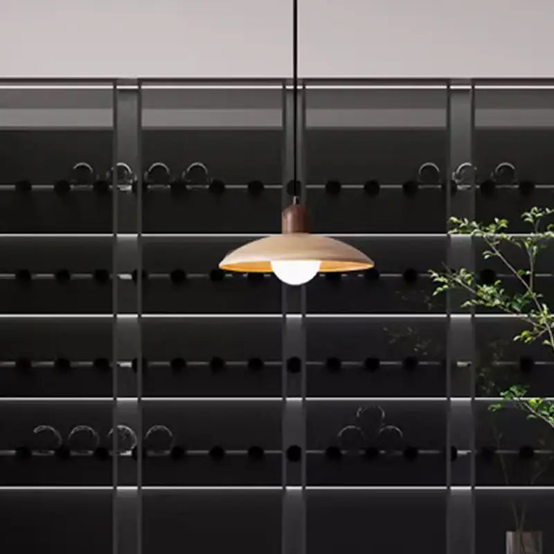 Wooden Stone Pendant Lamp