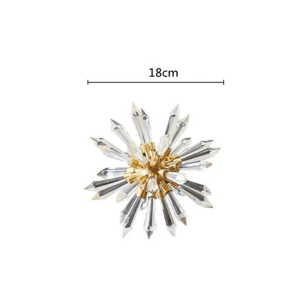 DecorBites™ Crystal Ball Acanthosphere Metal Handcrafted Flower Home Decoration