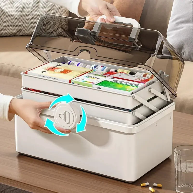 White Gloss Medicine Organizer