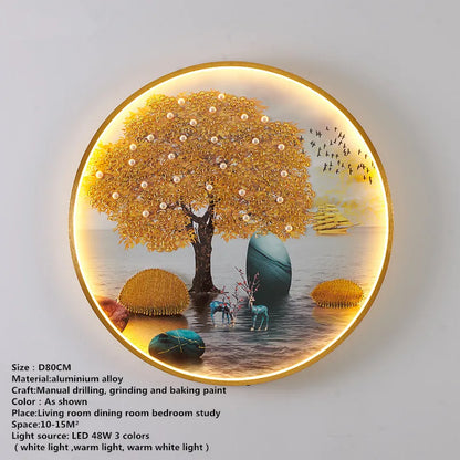 DecorBites™ LED Fishes Wall Picture Sconces: Creative Bedroom Lighting Fixture