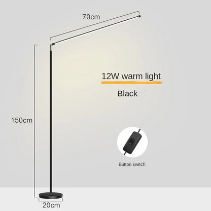 DecorBites™ LED Floor Lamp: Super Bright Minimalist Reading Fixture for Living Room and Bedroom