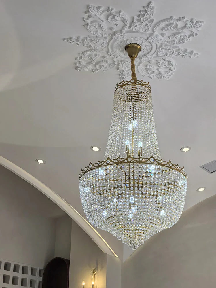 DecorBites™ Crystal LED Chandelier for Living & Dining Room Luxury