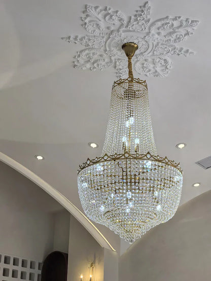 DecorBites™ Crystal LED Chandelier for Living & Dining Room Luxury