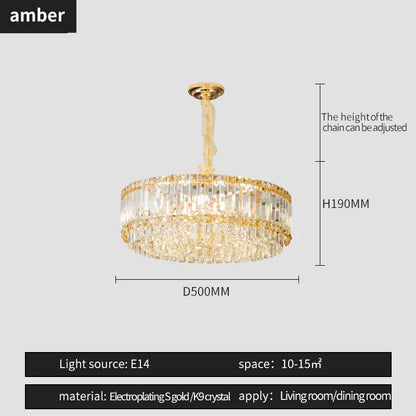 DecorBites™ French Crystal Chandelier for Living Room, Dining Room, and Master Bedroom