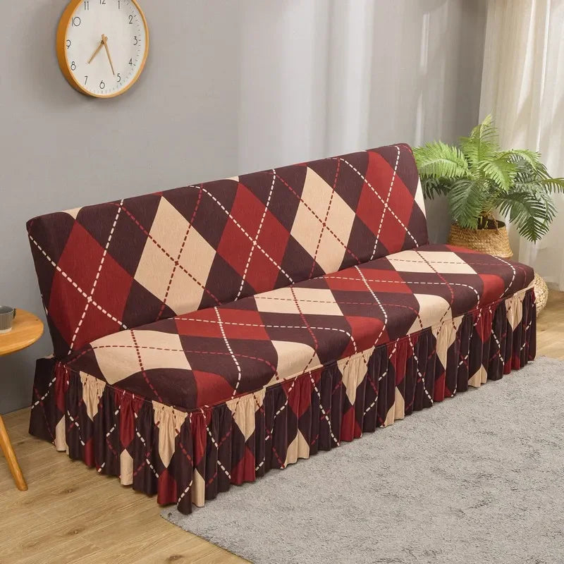 DecorBites™ Elastic Armless Futon Sofa Cover Slipcovers