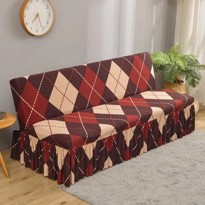 DecorBites™ Elastic Armless Futon Sofa Cover Slipcovers