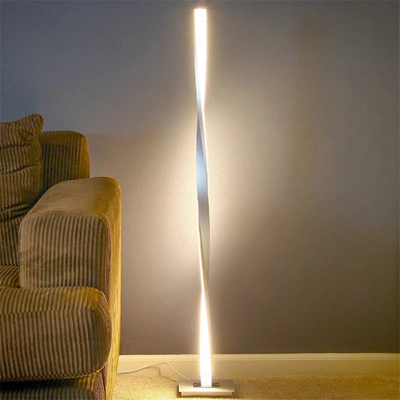 Gold Black Modern Floor Lamp