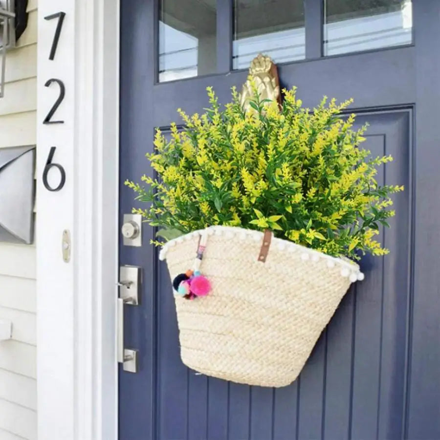 Lavender Plastic Grass Bouquet