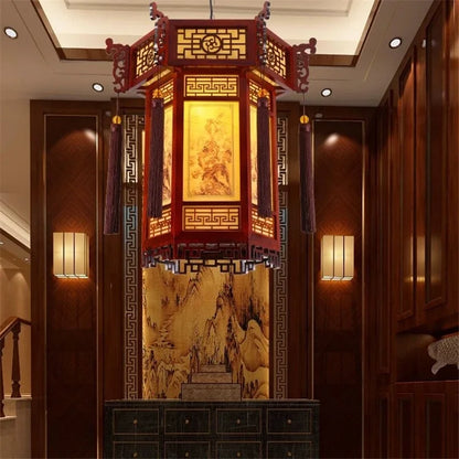 DecorBites™ Bamboo Lantern Pendant Lights: Classic Chinese Beauty for Home Decor
