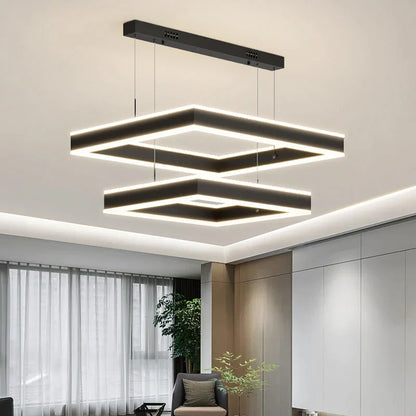DecorBites™ Large Chandelier: Nordic Loft Staircase Pendant Light