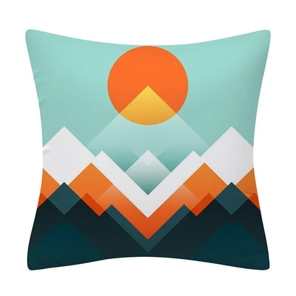 DecorBites™ Geometry Pattern Cushion Cover Polyester Cotton Sofa Pillowcase Home Decor