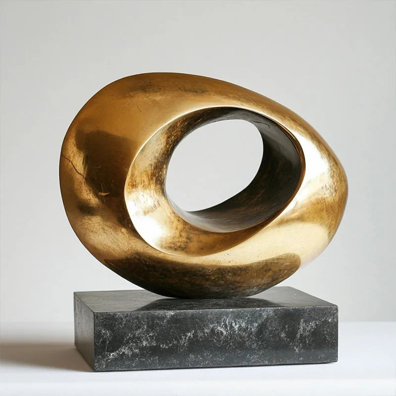 Gold Resin Ring Figurines