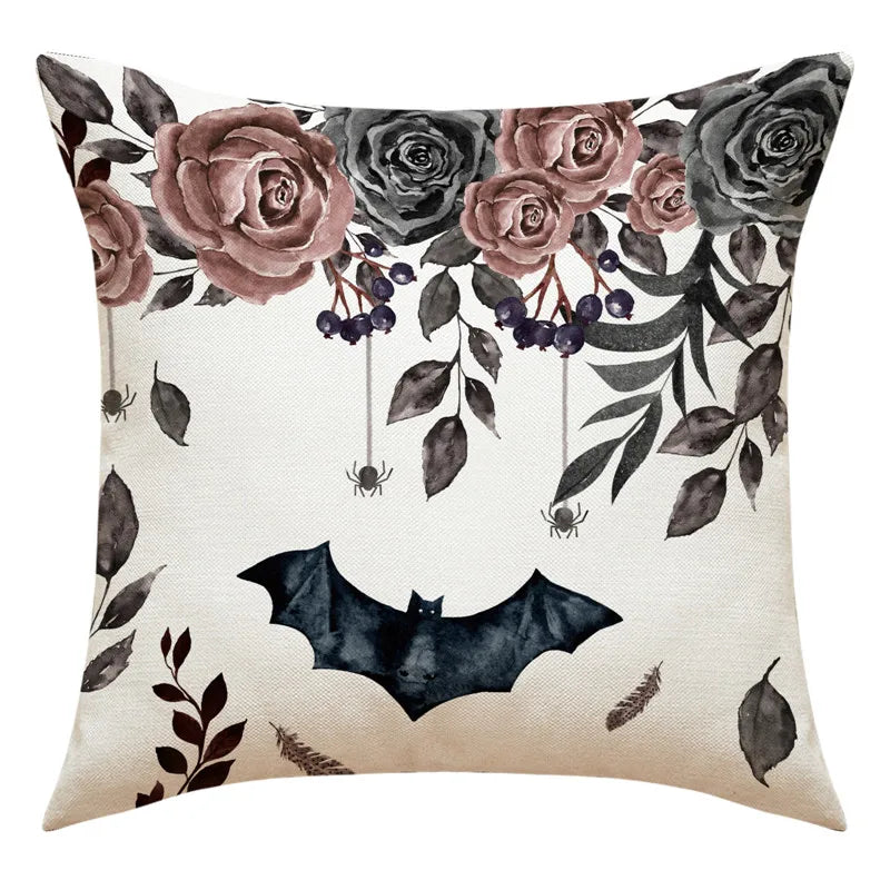 Pumpkin Witch Print Pillowcase