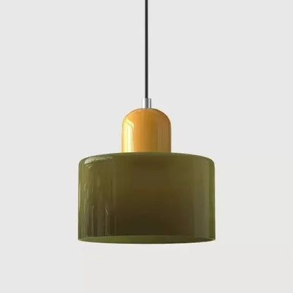 Vintage Stained Glass Mini Pendant Light