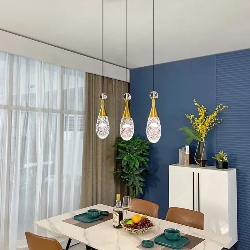 DecorBites™ Crystal LED Chandelier for Dining Room Decor
