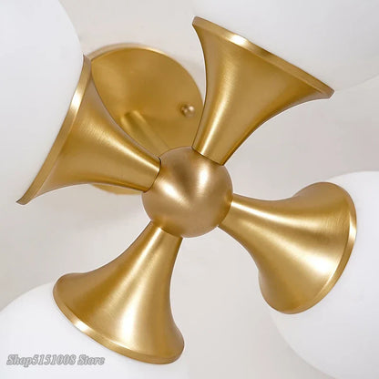 DecorBites™ Glass Ball LED Ceiling Lights for Living Room, Kitchen, and Bedroom