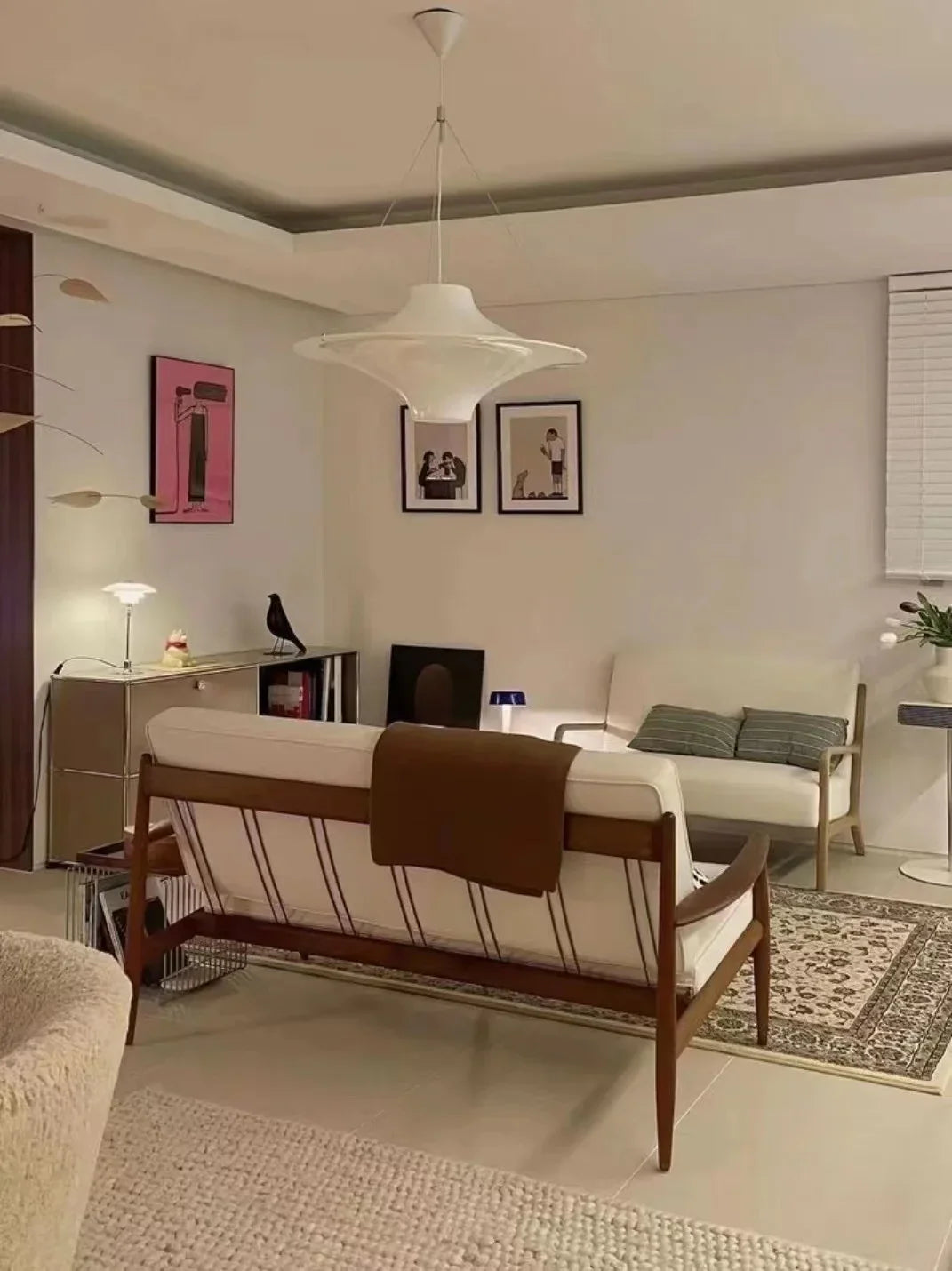 DecorBites™ French Cream Modern Chandelier for Restaurant Bedroom Hotel Villa