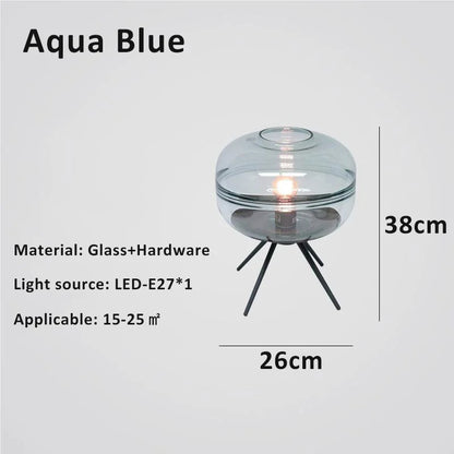 DecorBites™ Glass Desk: Modern Decorative LED Living Room Bedroom Creative Glass Decor Desk