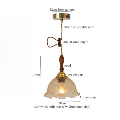 DecorBites™ Cracked Glass LED Pendant Lights for Home Decor, Restaurant, Living Room, Kitchen