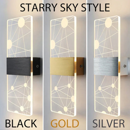 DecorBites™ Acrylic Touch Sensor LED Wall Lamp, Modern Sconces, 6W Indoor Lighting for Home Decor