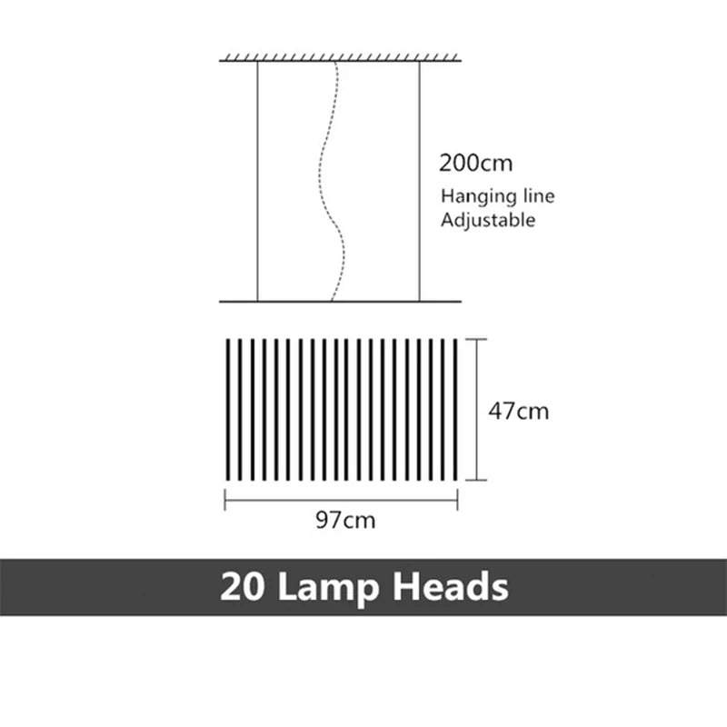 Brushed Metal LED Chandelier