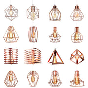 Gold Industrial Pendant Light Adjustable Height