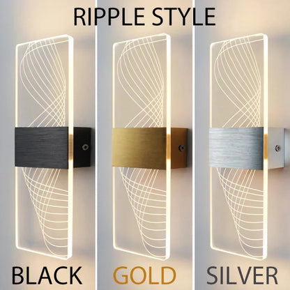 DecorBites™ Acrylic Touch Sensor LED Wall Lamp, Modern Sconces, 6W Indoor Lighting for Home Decor