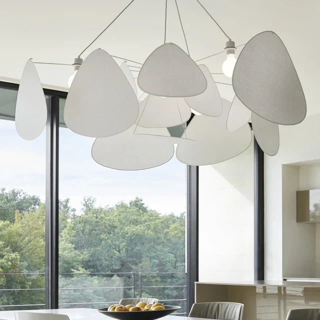 DecorBites™ Hand Made Rattan Art Pendant Chandelier for Modern Living Room, Dining Room, Bedroom.