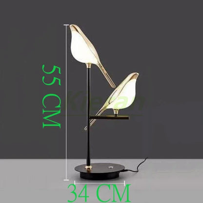 DecorBites™ Crow LED Floor Lamp - Nordic Minimalist Magpie Bird Table Light