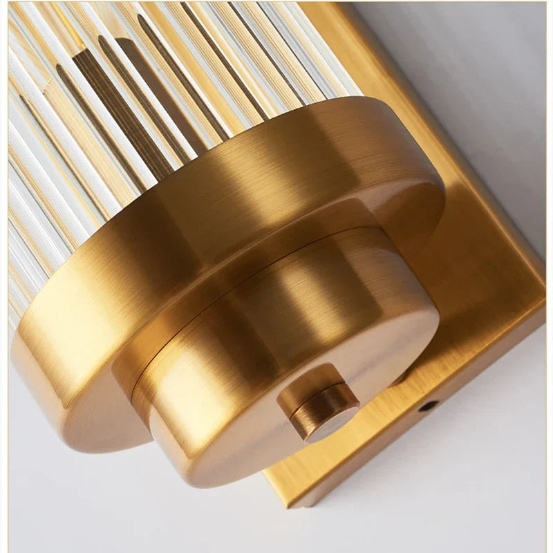 Gold Crystal Wall Light Dia25cm LED Design