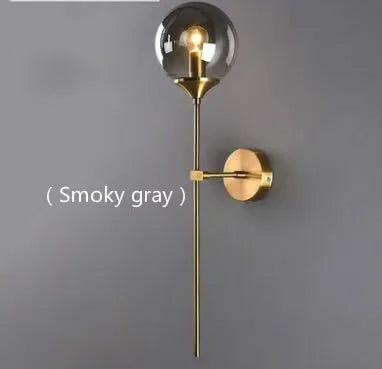 Round Glass Wall Sconce