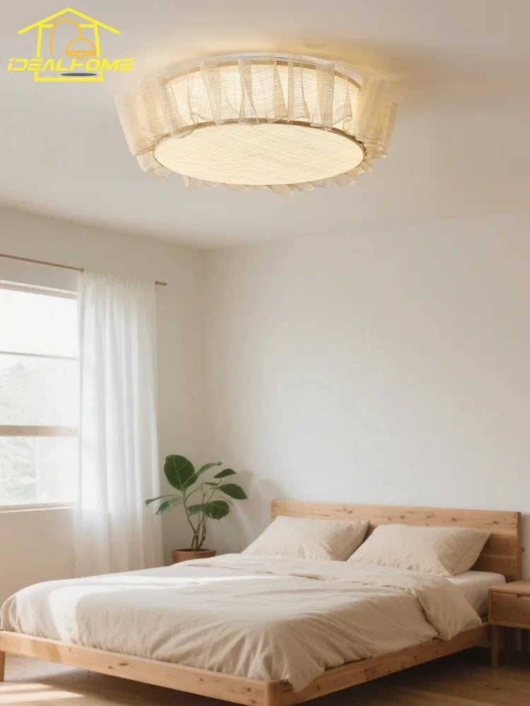 DecorBites™ Cream Wind LED Ceiling Light- Modern French Design for Home Decor
