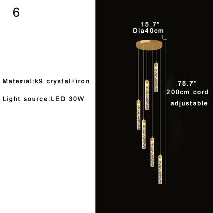 DecorBites™ High-ceiling Room Pendant Lights Adjustable Luxury Fixture