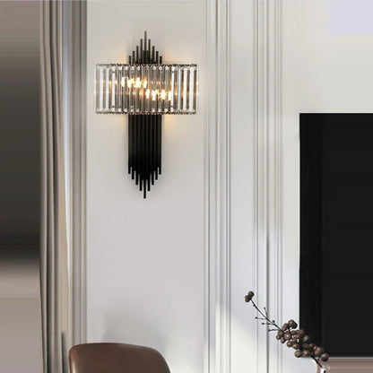 DecorBites™ Crystal Wall Lamp: Modern Light Luxury for Living Room, Bedroom, and Corridor.