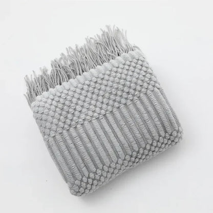 DecorBites™ Knitted Pineapple Grid Throw Blanket - Nordic Sofa Blanket for Home Decor