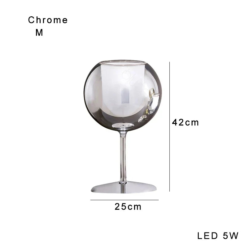 DecorBites™ Glass Gold Table Lamp: Luxury Designer Desk Light for Elegant Living Spaces