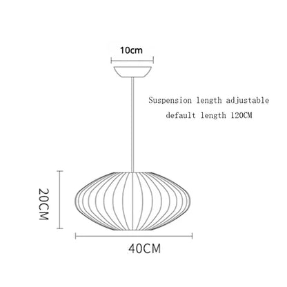 DecorBites™ Elegant Silk Designer Pendant Lamp for Home & Hospitality Lighting