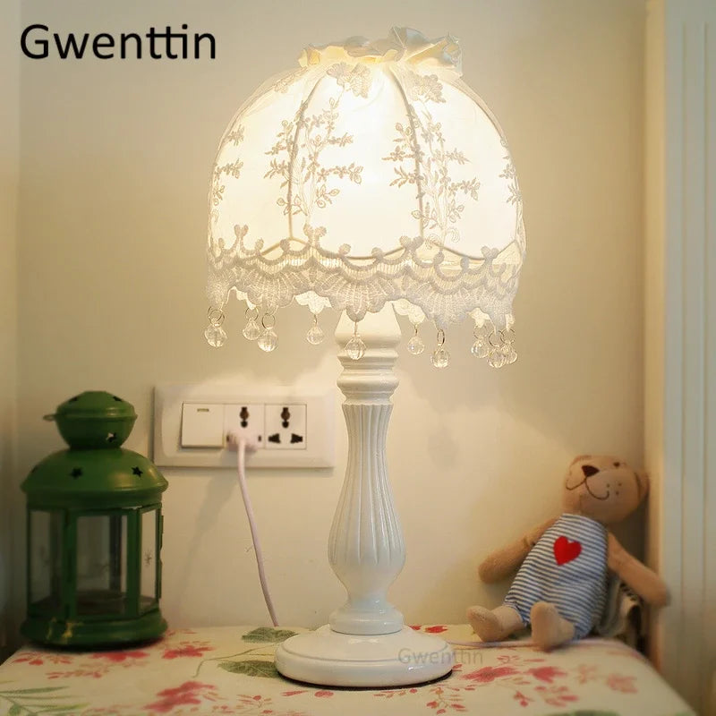 Lace Fabric Table Lamp