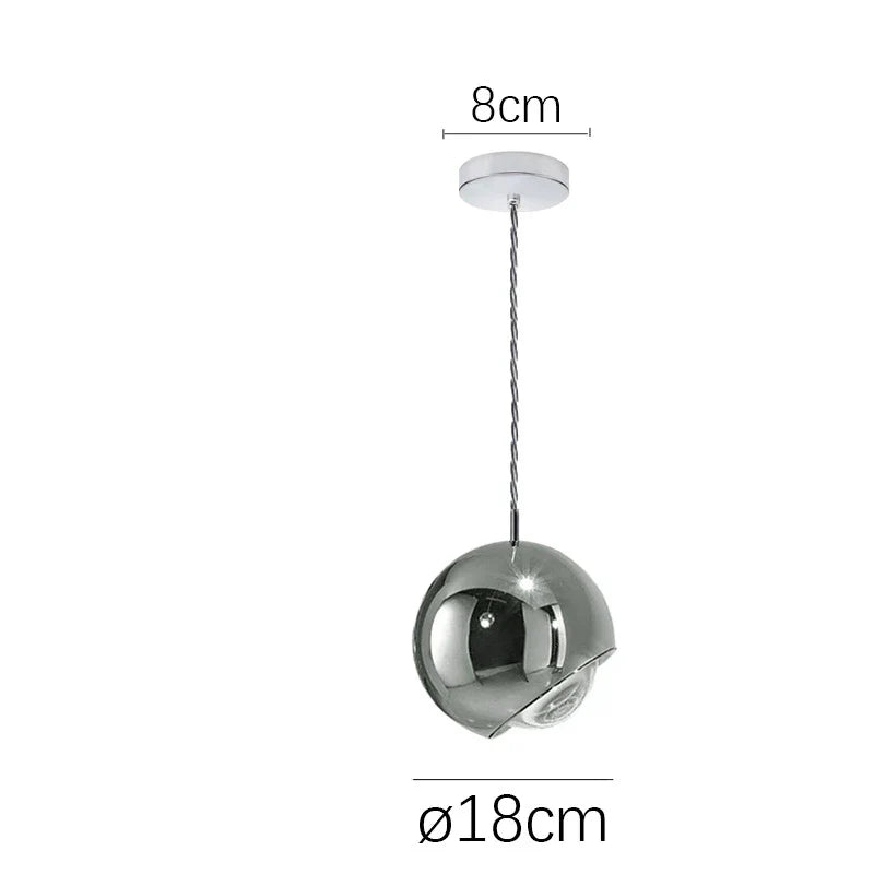 Gold Chrome Ball Pendant