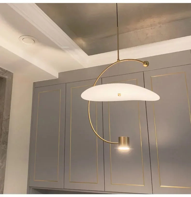 Gold Iron LED Pendant Light