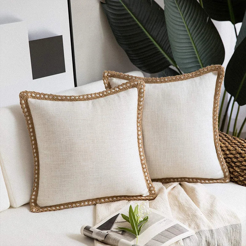 Cotton Linen Cushion Cover