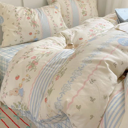 DecorBites™ Cotton Cartoon Printed Bedding Set for All Seasons